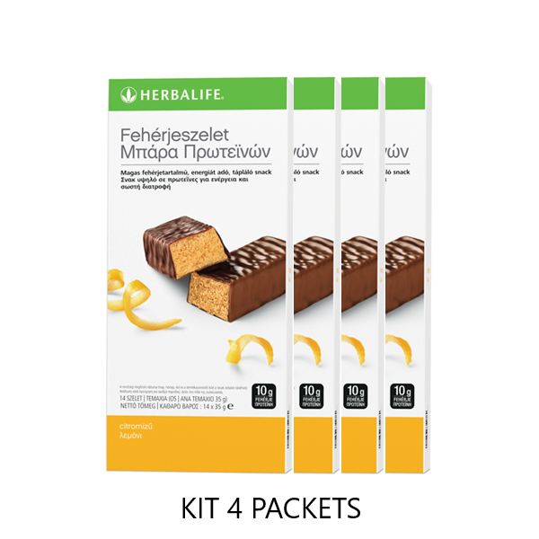 Protein Bars Citrus Lemon - 4 pack΄s kit - 14 bars per box
