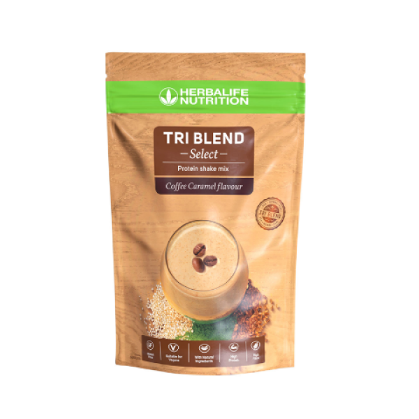 Tri Blend Select - Μείγμα Πρωτεϊνούχου Ροφήματος - Γεύση Καραμελωμένου Καφέ 600γρ