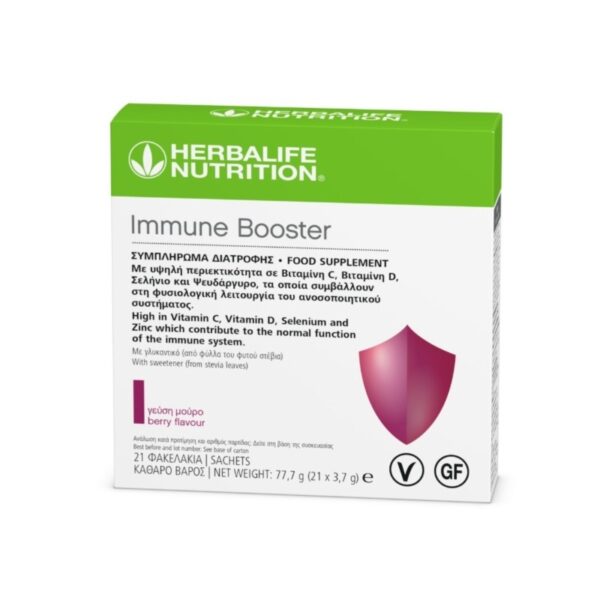 Immune Booster Sucralose Free Γεύση Μούρο - 21 φακελάκια