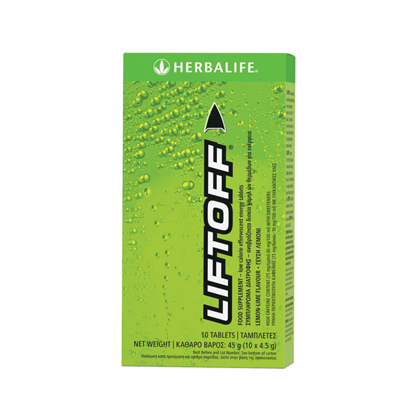 Lift Off® Effervescent Energy Drink Lemon-lime 10 tablets per box
